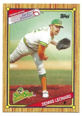 DENNIS LEONARD 1989 TOPPS SENIOR LEAGUE CARD NM-MT+ CONDITION - Image 1 of 2
