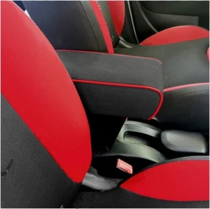 Fiat 500L 2012/2017 BRACCIOLO XXL REGOLABILE NERO con BORDINI ROSSI made Italy - Imagen 1 de 6