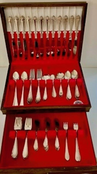 Vintage Reed & Baron Design International Silver Company. Juego de cajas de madera Foto 1 de 3