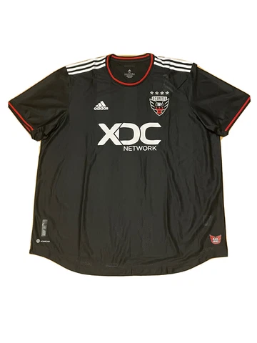 Adidas D.C. United ‘23/24 Authentic Away Jersey Black Size XL Cover