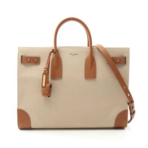 SAINT LAURENT Sac de Jour Thin Large Tote Crossbody Bag 781934FAC7T9856 Canvas - Bild 1 von 8