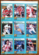 4/89 Sports Illustrated for Kids Card Sheet-4th of the Series-Barkley, Gwynn.