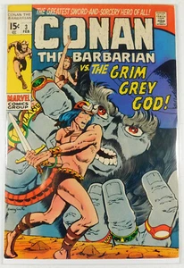 Vintage 1970 Conan Il Barbaro #3 Feb Il Dio Grigio Grimo Marvel Fumetto - Foto 1 di 12