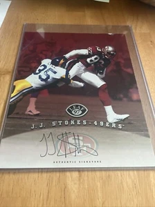 Leaf 1997 JJ Stokes 49ers Authentic Signatures 8x10 - Bild 1 von 2