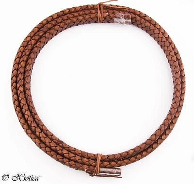 Xsotica ® - плоский плетеный браслет кожаный шнур 10 мм 1 метр - Изображение 1 из 4