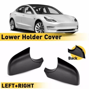 Right & Left Side For 2017-2022 Tesla Model 3 Rearview Mirror Cover Lower Holder - Picture 1 of 9