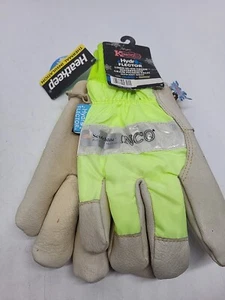 Kinco 1939KWP-L Hi-Vis Cold Weather Waterproof Insulated Pigskin Gloves, Large - Picture 1 of 17