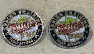 TWO 2020 Minnesota Twins Spring Training pin Grapefruit League FREE S&H c45107 - Picture 1 of 1