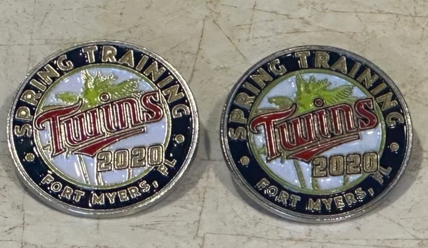 TWO 2020 Minnesota Twins Spring Training pin Grapefruit League FREE S&H c45107 - Image 1 of 1