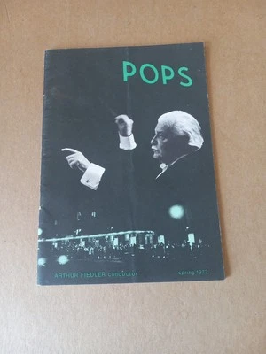 Vintage BOSTON POPS Spring 1972 Season - Arthur Fieldler Conductor Program - Image 1 of 4