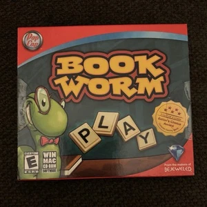 Book Worm 2002 Pop Cap Games  CD ROM Disc Microsoft Windows 98/ME/2000/XP/Vista - Picture 1 of 8