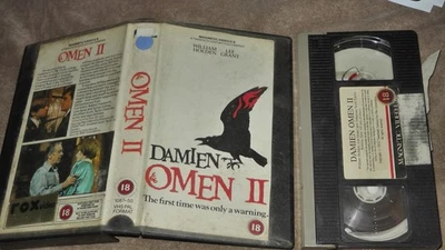 Damien, Oman 2 VHS Video Tape Ex Rental Pre Cert Magnetic - Image 1 of 4