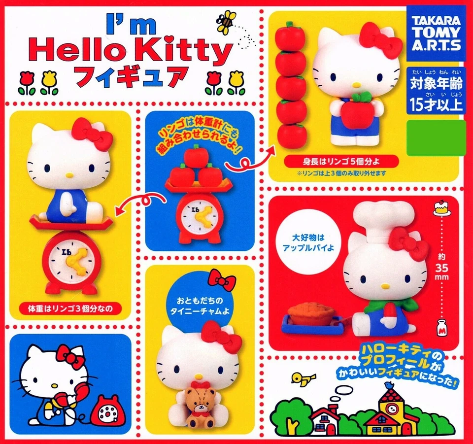 Minifigura de 1 pulgada Sanrio I Am Hello Kitty Takara Tomy Arts Foto 1 de 1