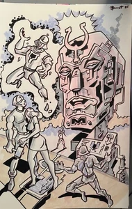 RED FACE ** MIKE BENNETT'S ORIGINAL ART (2025) 29.09.25 - Bild 1 von 1