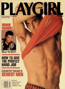 Feb 1988 Playgirl Magazine Howie Mandel Country Music Canada Men Gay Interest - Imagen 1 de 2