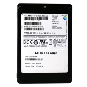 Samsung PM1643 3.84TB SAS 12Gb/s 2.5" 1 DWPD Enterprise SSD - MZILT3T8HALS - Afbeelding 1 van 3