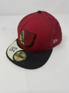 Boston Braves New Era 9Fifty Mütze Kappe Mütze schwarz Größe 7 1/8, mit Ausgaben, schmutzig - Bild 1 von 8