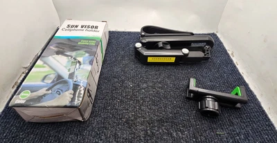 (CANTIDAD 4) Soporte para teléfono con clip para para parasol de automóvil Base de montaje para teléfono celular Foto 1 de 4