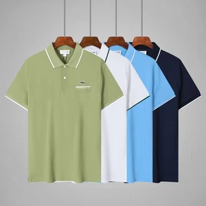 New Classic Lacoste Men's ππ¨π₯π¨ Short Sleeve Regular Shirt UK - Picture 1 of 20
