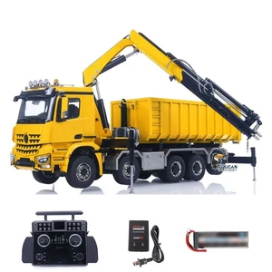 1:14 Metal 10x10 RC Hydraulic Roll-on/off RTR Dumper Truck W/ Powerful Axle  - Picture 1 of 12