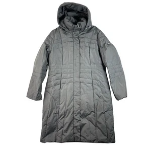 Women’s Calvin Klein Long Puffer Coat Grey Large - Picture 1 of 6