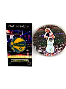 Golden State Warriors Stephen Curry lapel pin/magnet-Dub Collectibles - Picture 1 of 1