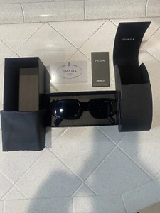Prada Rectangle Men’s Sunglasses Black Lenses - Picture 1 of 5
