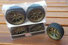 Bronze 1/10 RC Car Minilite / Minilight MK1/MK2 Escort Wheels and Tyres Tamiya