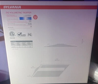 Troffer Volumétrico SYLVANIA 2x2 Volumen 3A NUEVO - 28W BLANCO, 3500Lúmenes Regulable Foto 1 de 4