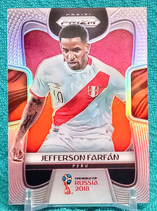 2018 Prizm World Cup Jefferson Farfan Silver Prizm Peru