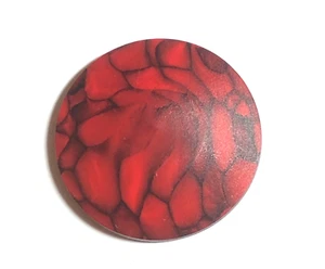 Botón de plástico intermezclado rojo y negro - Imagen 1 de 2