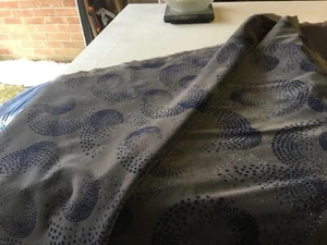 2,6 Meter British Rail District Line Teppichboden grau blau Stoffrest - Bild 1 von 5