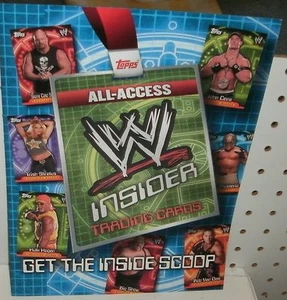 WWE INSIDER  TRADING CARDS - PROMOTIONAL SELL SHEET  11X17 - Picture 1 of 3
