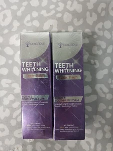 2 Pack - Ruigeqiji Teeth Whitening Purple Toothpaste Foam - Picture 1 of 2