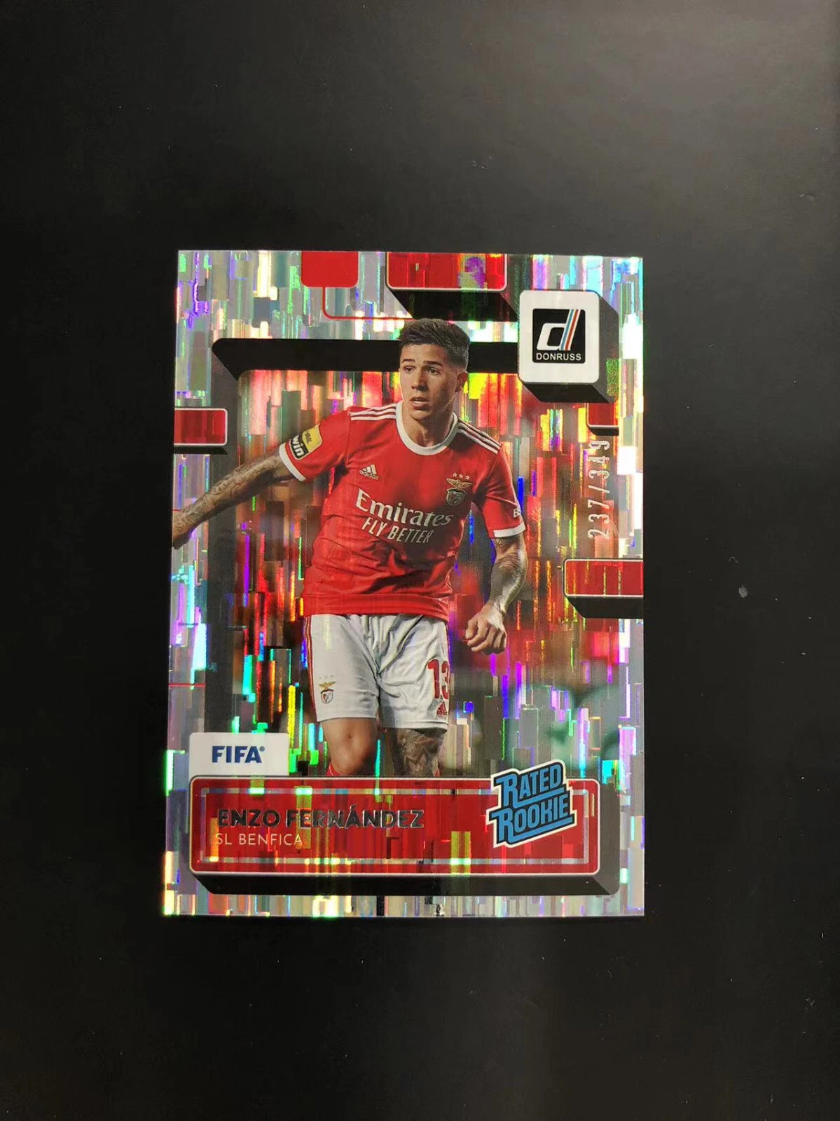 22-23 Panini Donruss Enzo Fernandez RC Rookie Silver Shimmer 237/349 Benfica