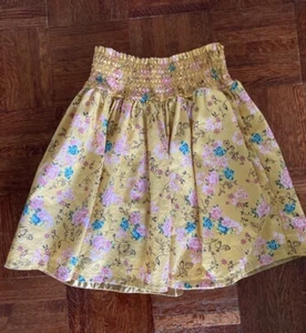 Matilda Jane 435 Skirt 10 Girl's Makayla Skirt Yellow Floral - Picture 1 of 4