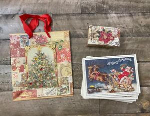 Punch Studio Christmas Lot Cards Gift Bag Gift Bag Gift Card Holder