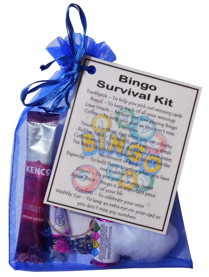 SMILE GIFTS UK Bingo Survival Kit Gift Fun Bingo gift, Bingo gift for her, Bingo secret santa