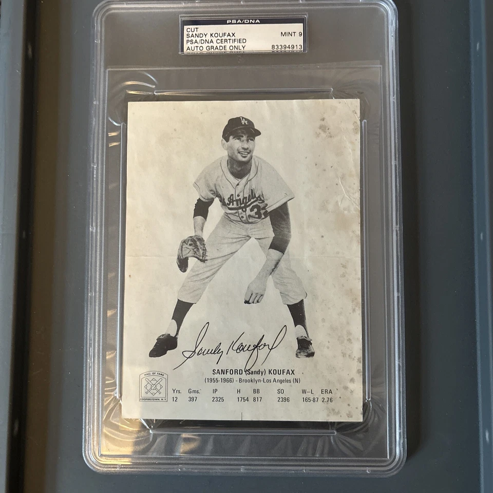 Sandy Koufax Autograph authentic PSA 9 Mint  - Image 1 of 1