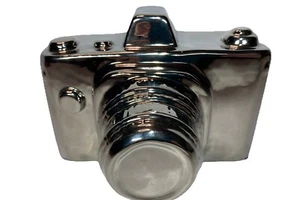 Keramik Silber Kamera Statue Deko Figur Wohndeko Fotografie - Bild 1 von 7