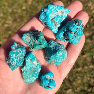 WHITE WATER TURQUOISE NUGGETS ROUGH ZACHARY TREATED 100.2 GRAMS - Picture 1 of 3