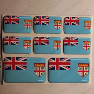 Autocollant Fidji Drapeau 3D Résine Adhésif Relief Autocollants Fidji Voiture - Imagen 1 de 1