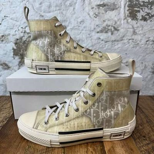 Dior B23 High Cream Oblique White Sneaker Sz 8 (41) - Picture 1 of 7