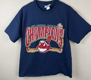 Camiseta Cleveland Indians Chief Wahoo Indios MLB Lee Sport De colección Talla Grande 1997 - Imagen 1 de 9