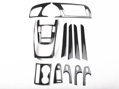 Kit de cubierta interior de coche de fibra de carbono negro de 14 piezas para Audi A5 2008-2016 Foto 1 de 4