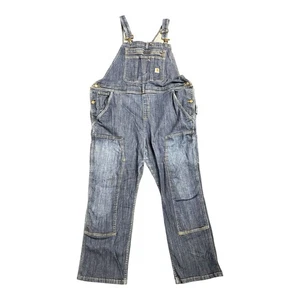 Carhartt double knee denim overalls tagged size XXL short  - Picture 1 of 7