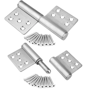 2 Pack 5-1/4" x 4" Lift Off Hinge, 304 Stainless Steel Detachable Flag Hinges... - Picture 1 of 5