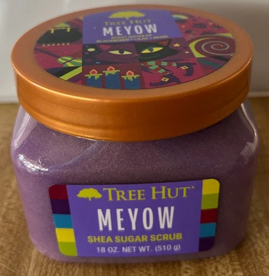 Exfoliante de azúcar de karité Tree Hut Meyow 18 oz NUEVO mora-lila-mizcle Foto 1 de 3