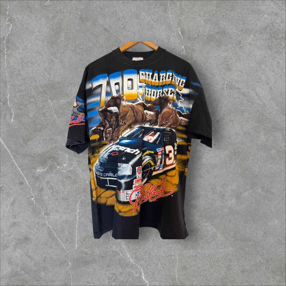 Винтажная графическая футболка 1997 Chase Dale Earnhardt AOP 700 Charged Horses - Изображение 1 из 3