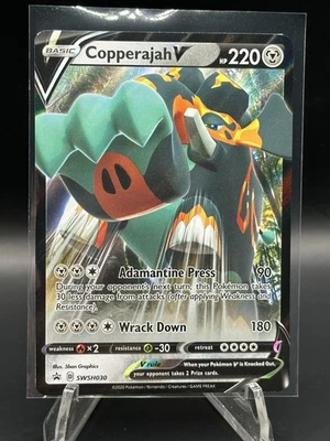 Pokemon SWSH: Sword & Shield Promo Cards #SWSH030 Copperajah V Promo tcg holo - Image 1 of 2